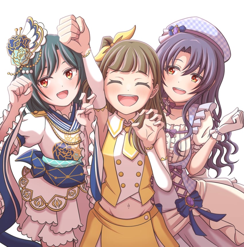 kachimachi kosuzu, mifune shioriko, and takayama sayoko (idolmaster and 4 more) drawn by ganbarai