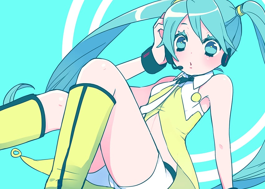 hatsune miku (vocaloid and 2 more) drawn by azurite0012