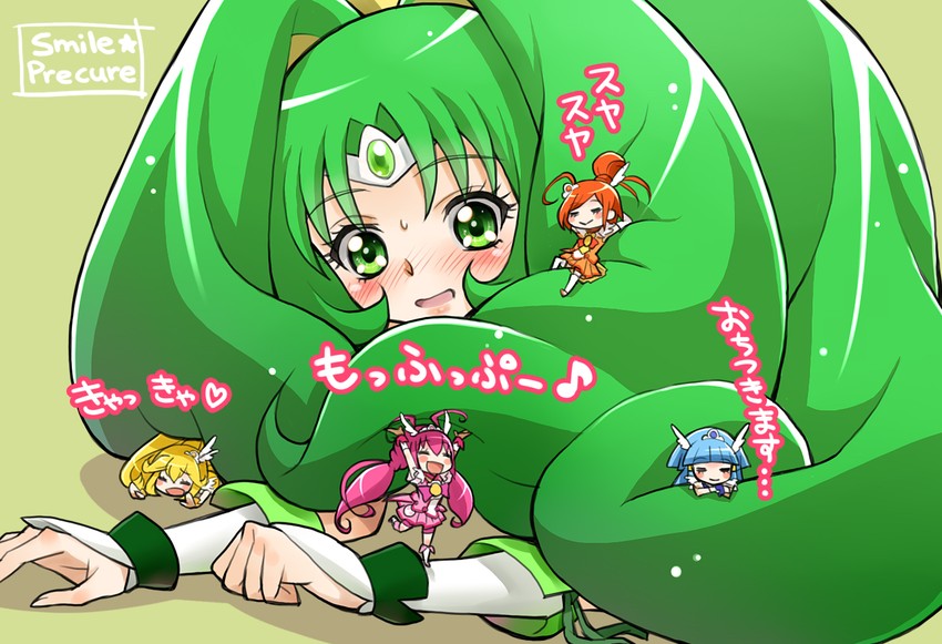 midorikawa nao, kise yayoi, aoki reika, hino akane, hoshizora miyuki, and 5 more (precure and 1 more) drawn by minimaru