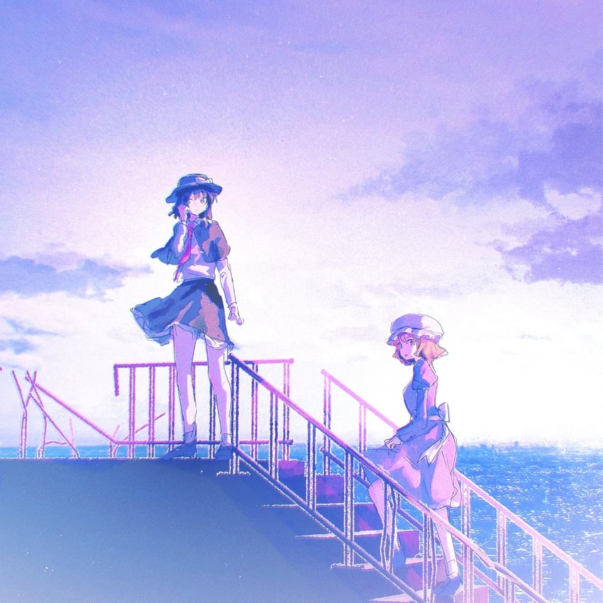usami renko and maribel hearn (touhou) drawn by circle_yomado