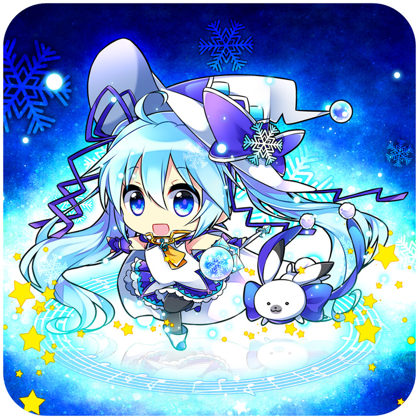 hatsune miku, yuki miku, and rabbit yukine (vocaloid) drawn by kurisu_toshi