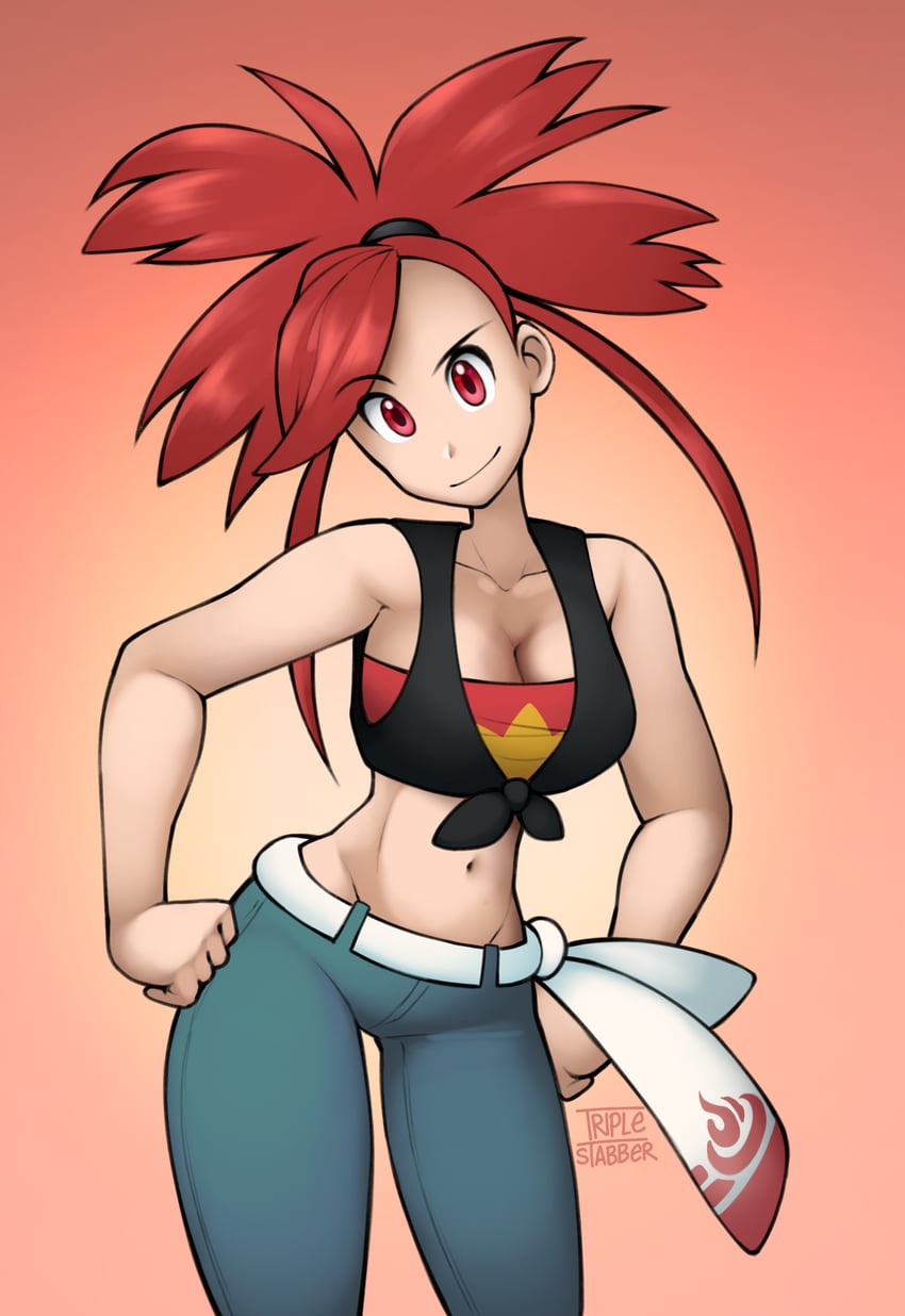 flannery (pokemon and 1 more) drawn by triple_stabber