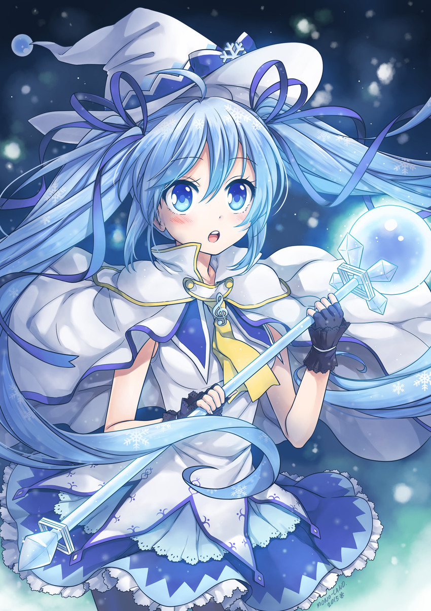hatsune miku and yuki miku (vocaloid and 1 more) drawn by mono_land