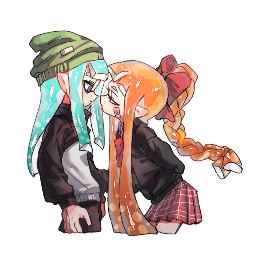 inkling player character and inkling girl (splatoon and 1 more) drawn by gucandiyi52092