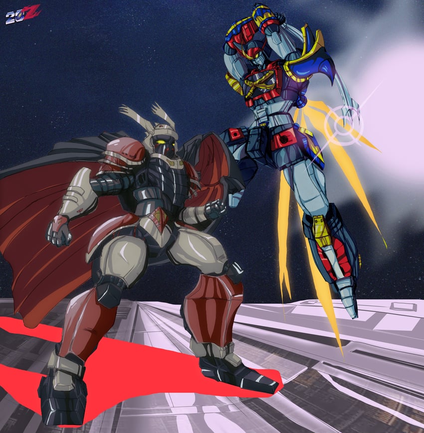goshogun and fork razor (akuu daisakusen srungle and 2 more) drawn by zz_thedark-95