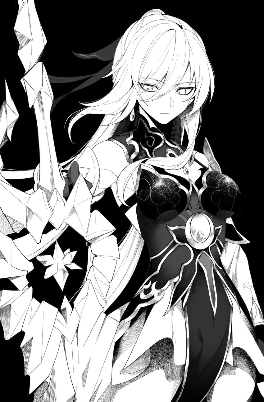 jingliu (honkai and 1 more) drawn by komino_tasa