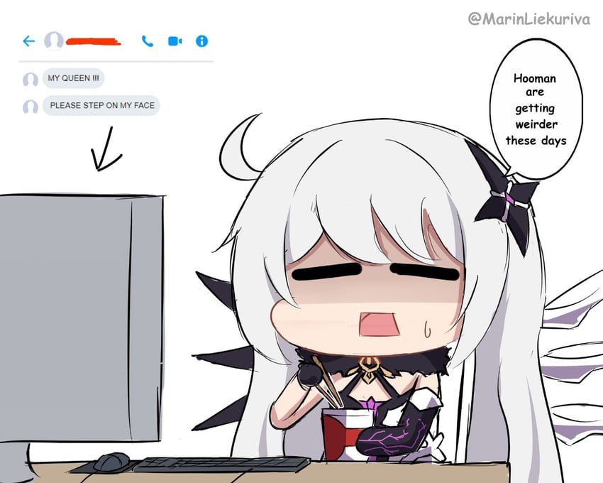 kiana kaslana (honkai and 1 more) drawn by marin_liekuriva