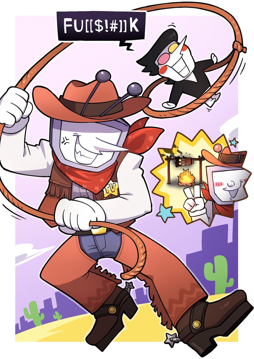 spamton g. spamton and ant tenna (deltarune) drawn by oimo64