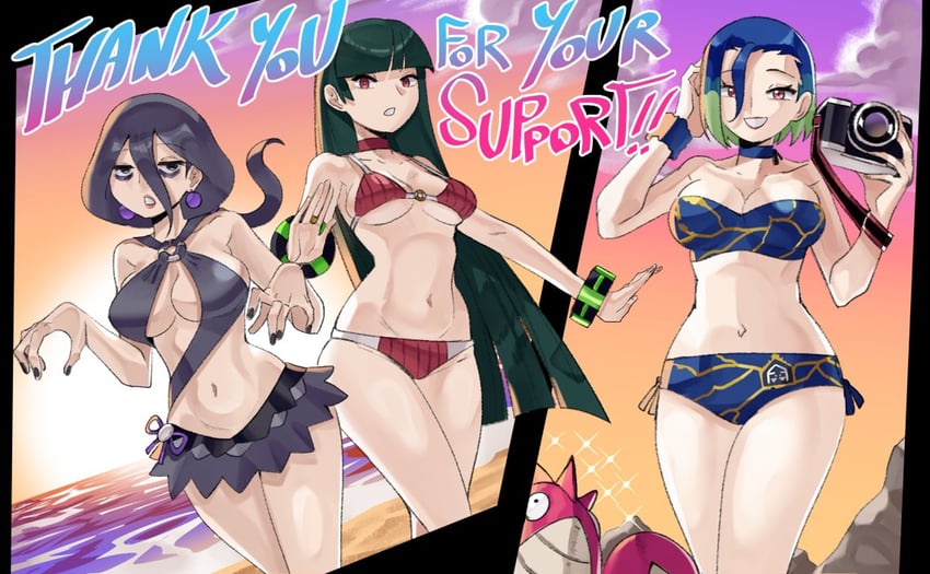 hex maniac, sabrina, perrin, and corphish (pokemon and 4 more) drawn by wanderjegson