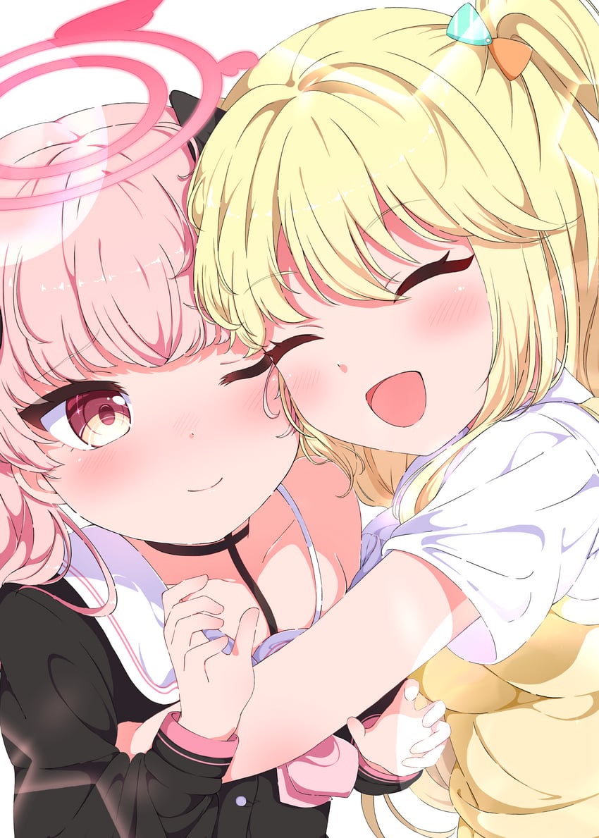 koharu and fujisawa yuzu (blue archive and 1 more) drawn by sen_chan_(akane1023)