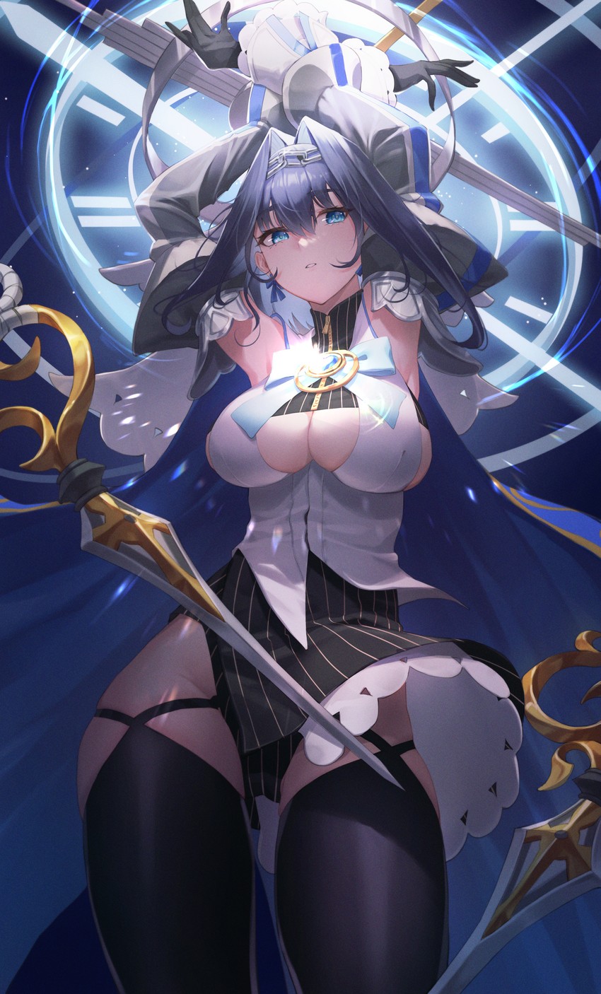 ouro kronii (hololive and 1 more) drawn by netural