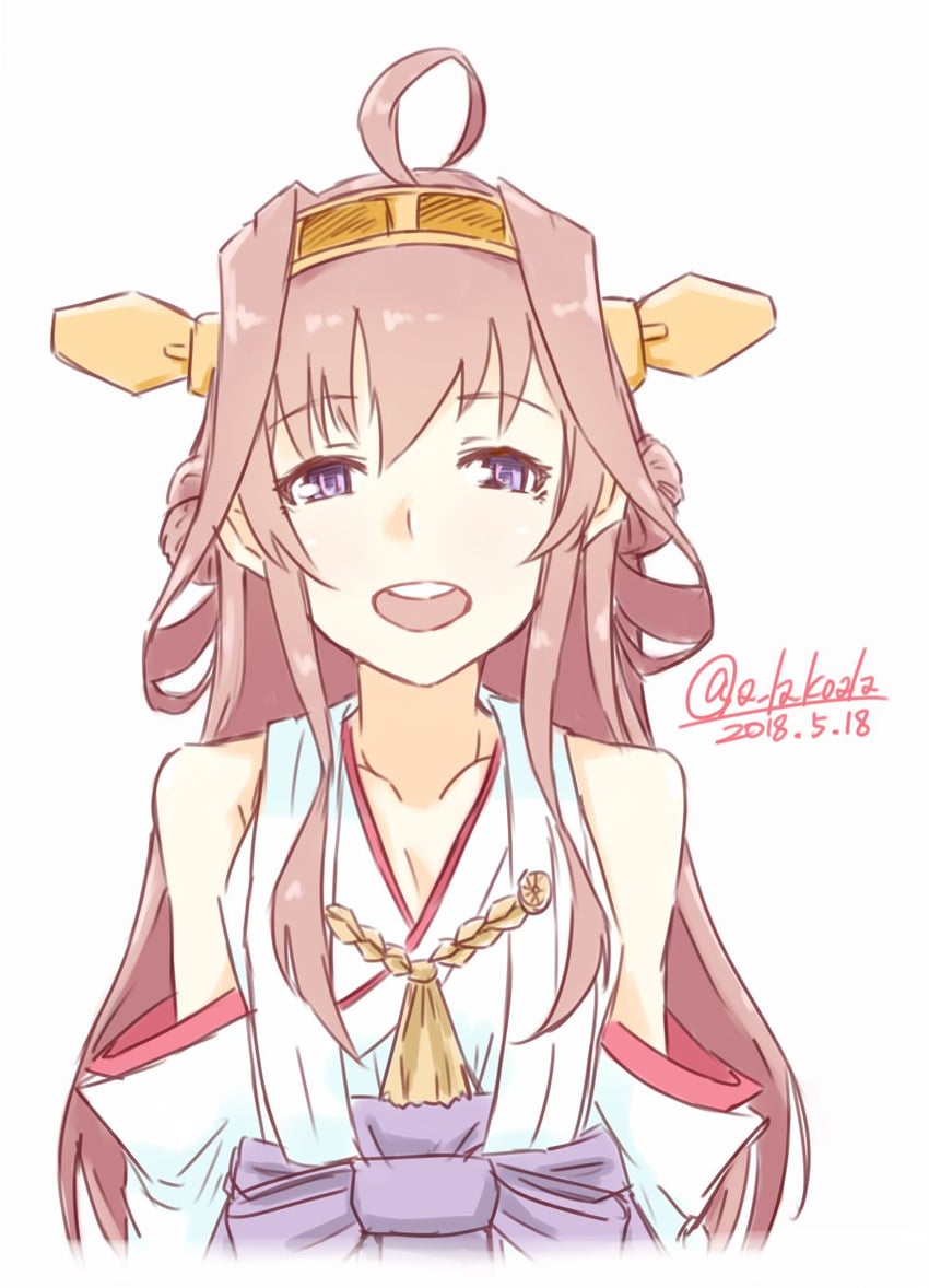 kongou and kongou kai ni (kantai collection) drawn by alakoala