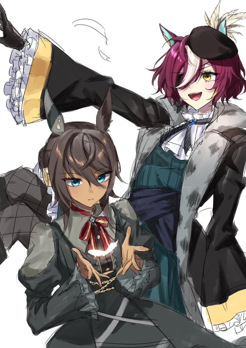 symboli kris s and tanino gimlet (umamusume) drawn by gul_(parfaitgul)