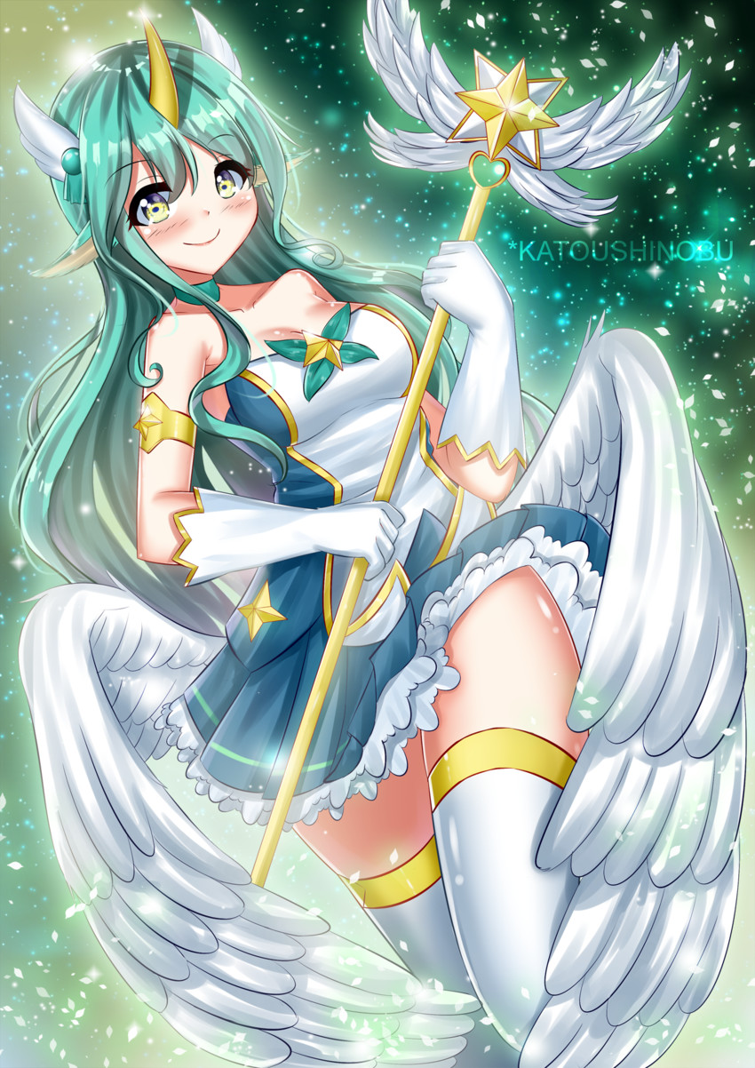 soraka and star guardian soraka (league of legends) drawn by katou_shinobu