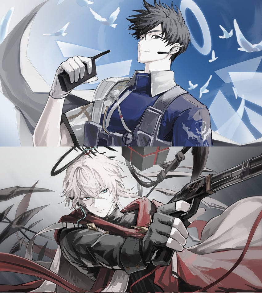 executor, executor the ex foedere, and insider (arknights) drawn by saelyeon