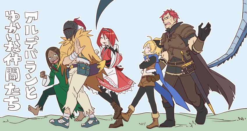 felt, aldebaran, roy alphard, yae tenzen, heinkel astrea, and 1 more (re:zero kara hajimeru isekai seikatsu) drawn by 8_humi