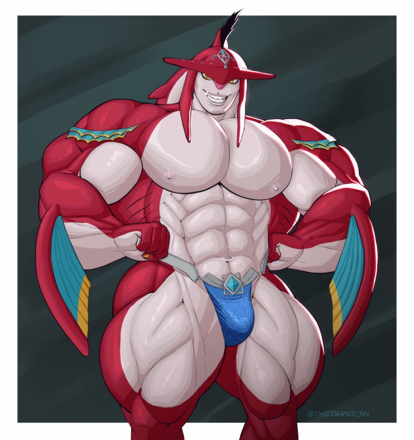 sidon (the legend of zelda and 1 more) drawn by thedarkdjin