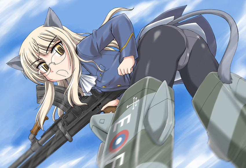 perrine h. clostermann (world witches series and 1 more) drawn by wan'yan_aguda