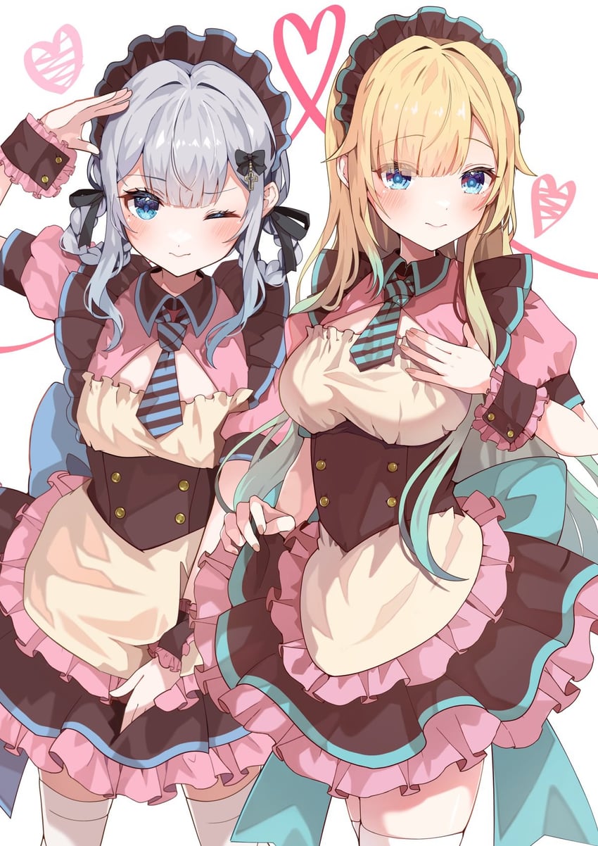 aizawa ema and kaga sumire (vspo! and 1 more) drawn by yukijirushi_e