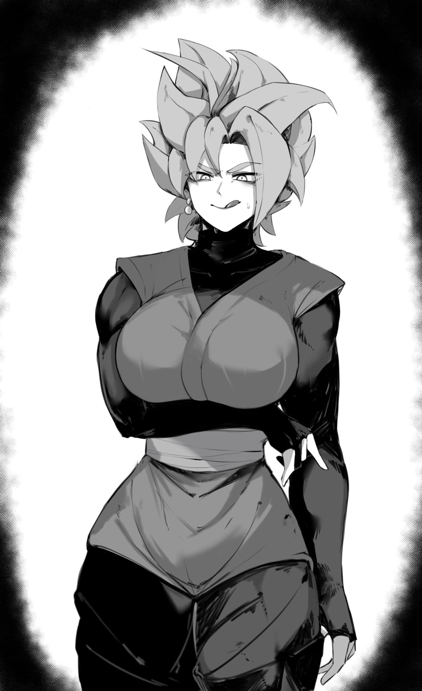 goku black (dragon ball and 1 more) drawn by masoq