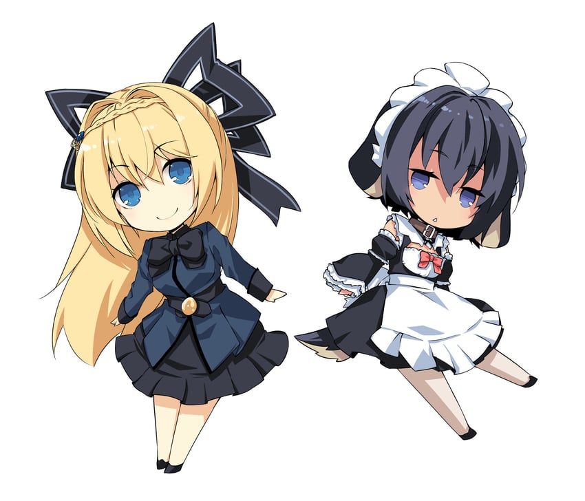 rokuko and niku kuroinu (lazy dungeon master) drawn by nanaroku_(fortress76)