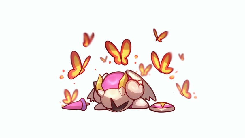 morpho knight and galacta knight (kirby and 1 more) drawn by shiburingaru