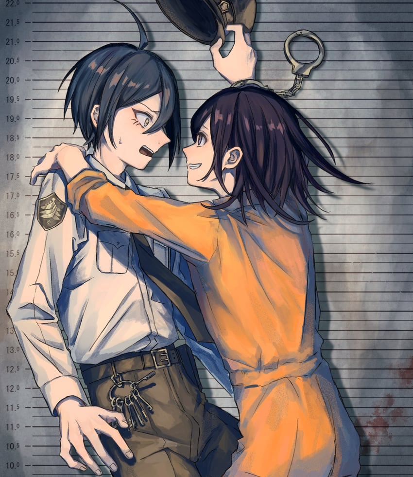 oma kokichi and saihara shuichi (danganronpa and 1 more) drawn by ni_tamago