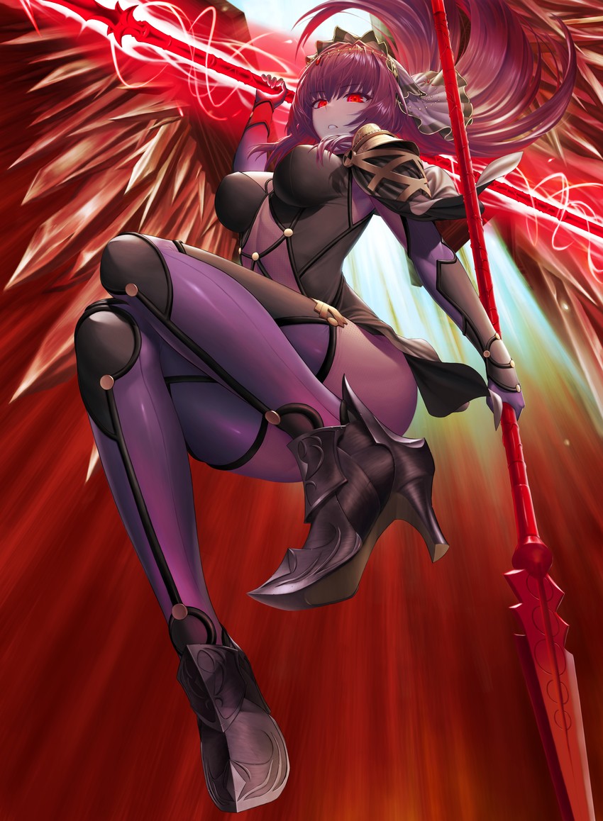 scathach (fate and 1 more) drawn by pump_(iklee321)