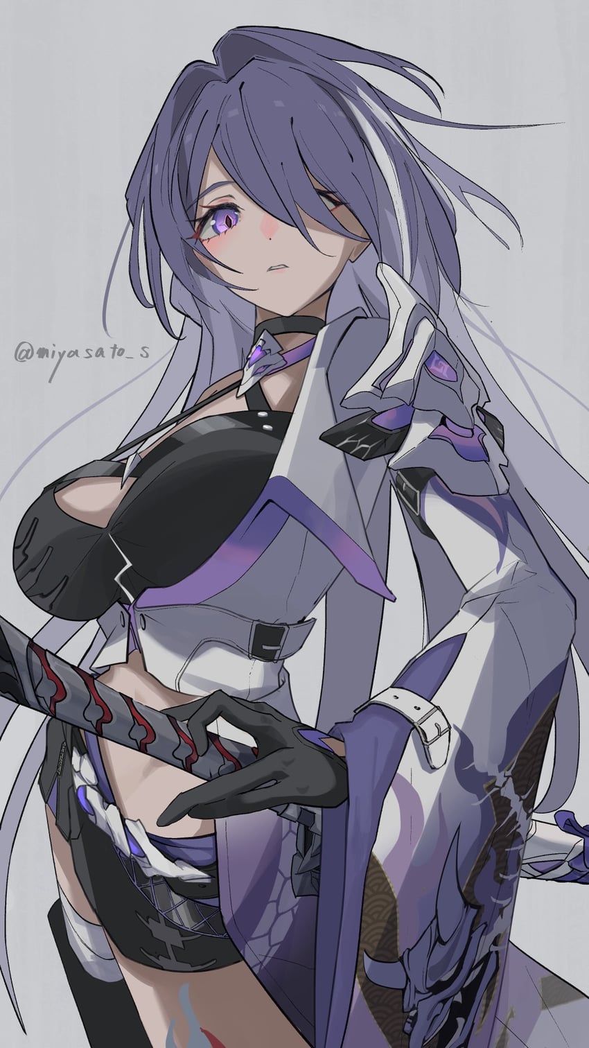 acheron (honkai and 1 more) drawn by miyasato_s