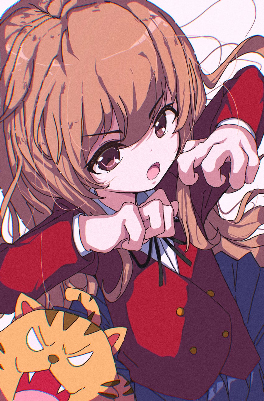 aisaka taiga and palmtop tiger (toradora!) drawn by tachibanashiro17