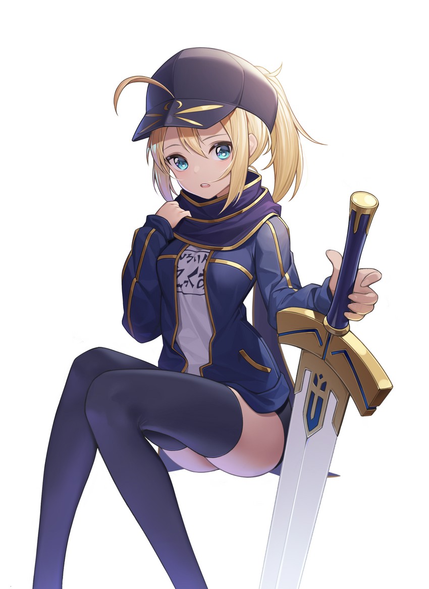 artoria pendragon and mysterious heroine x (fate and 1 more) drawn by mokew
