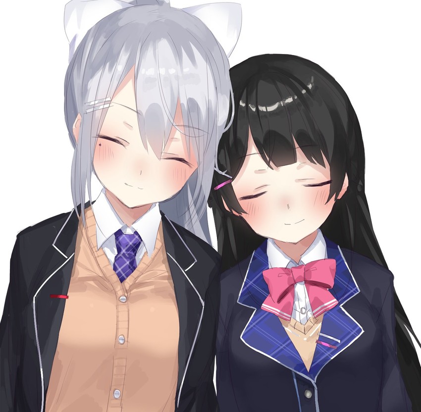 tsukino mito and higuchi kaede (nijisanji) drawn by buran_buta