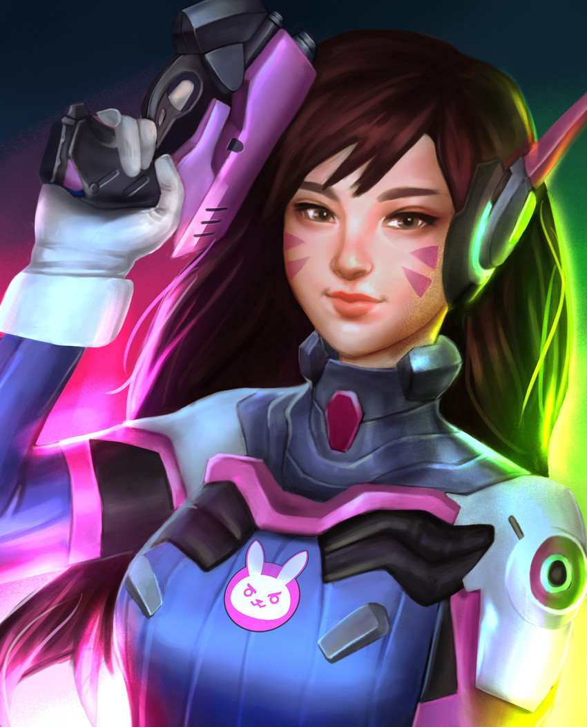 d.va (overwatch and 1 more) drawn by melvin_quito