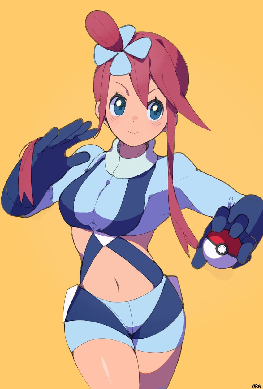 skyla (pokemon and 1 more) drawn by ora_(oraora_oekaki)