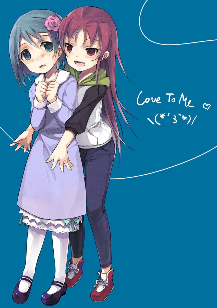 miki sayaka and sakura kyoko (mahou shoujo madoka magica) drawn by jing_hu