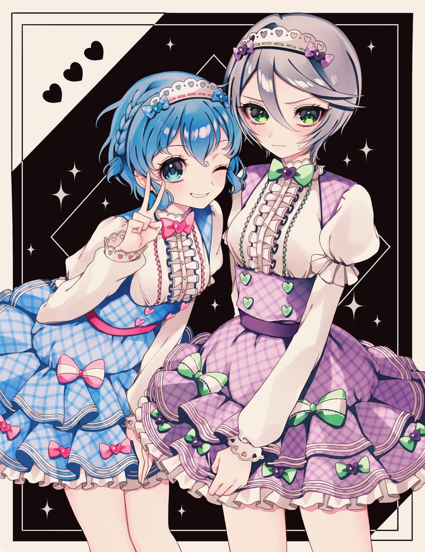 dorothy west and shikyoin hibiki (pretty series and 1 more) drawn by ao_(ao0_0nemu)
