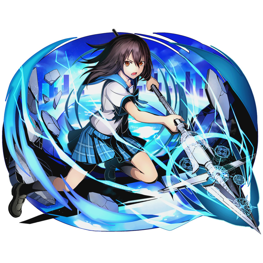 himeragi yukina (strike the blood and 1 more) drawn by ucmm