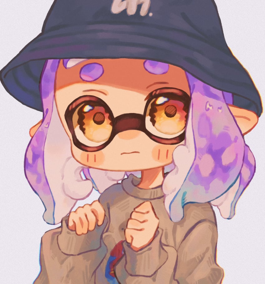 inkling player character and inkling girl (splatoon and 1 more) drawn by ochocho2828