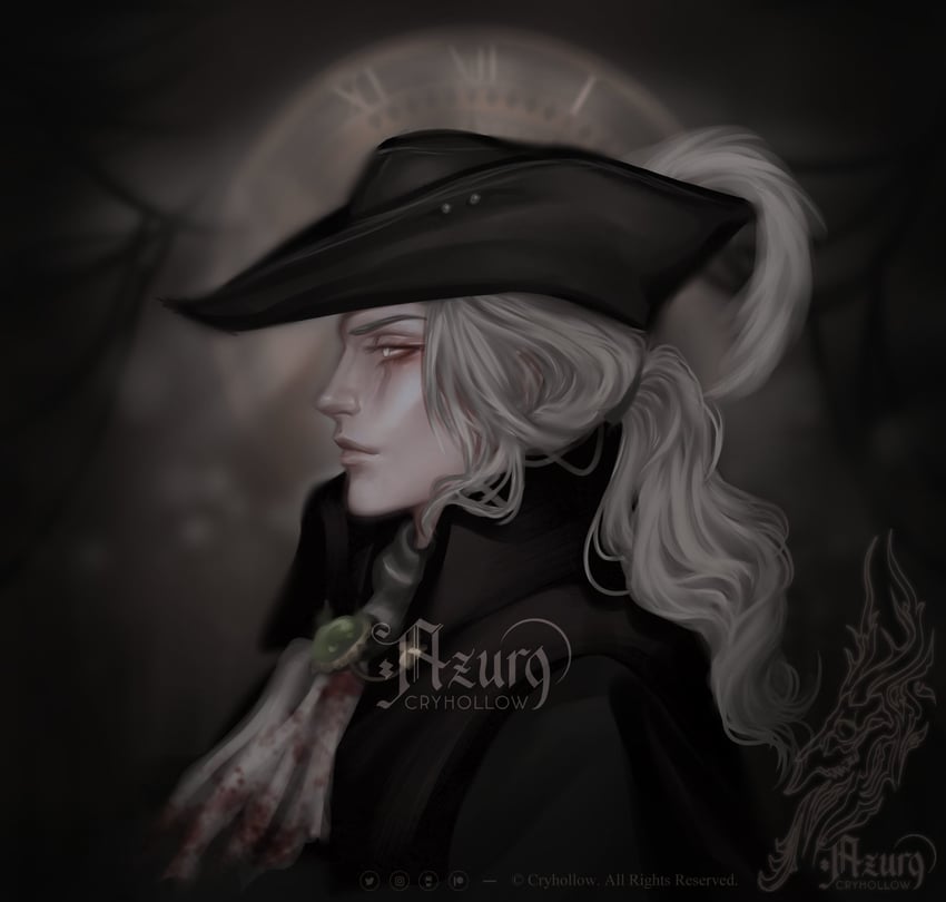 lady maria of the astral clocktower (bloodborne) drawn by azur_(cryhollow)