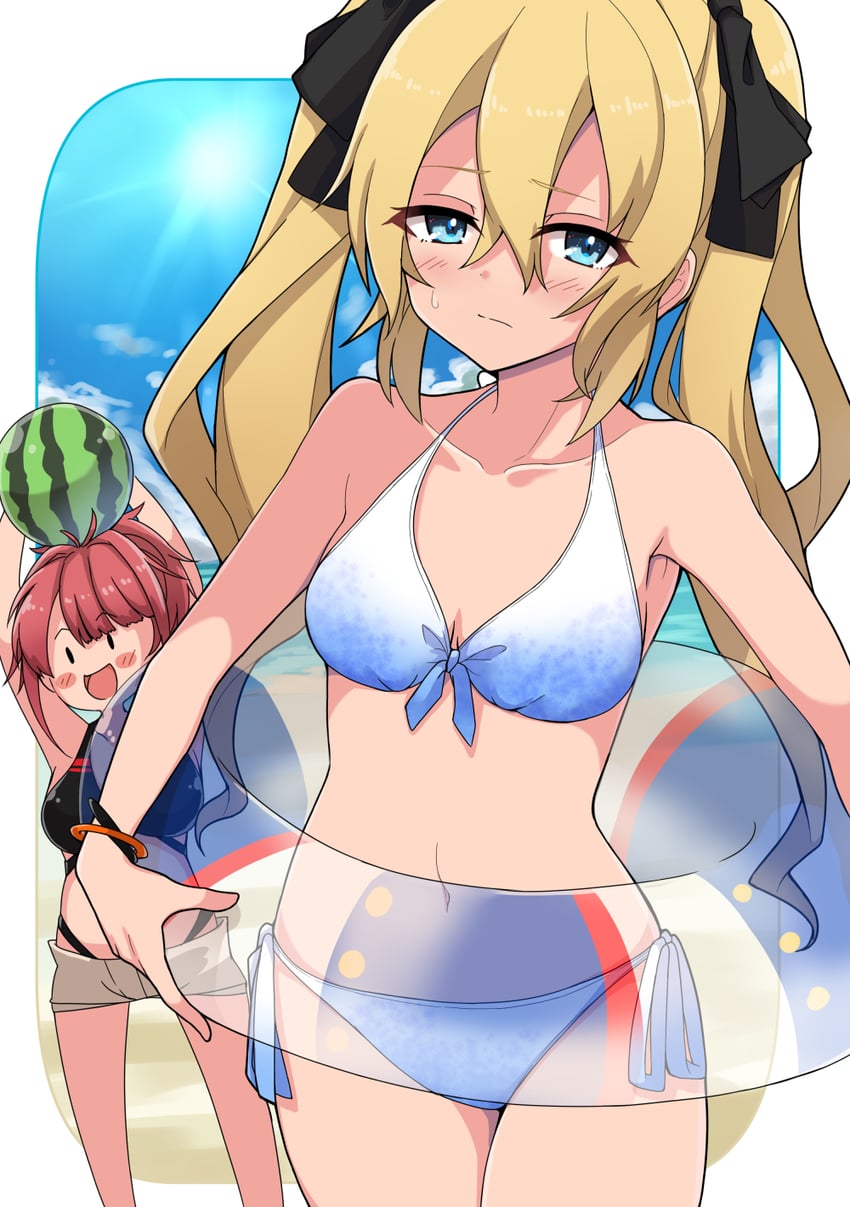 yumeno kanon and taneda seina (assault lily) drawn by amai_nekuta