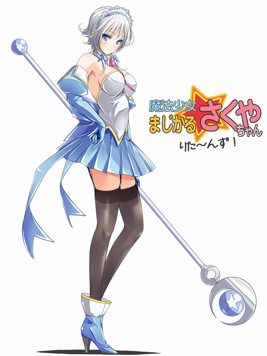 izayoi sakuya (touhou and 3 more) drawn by asagaya