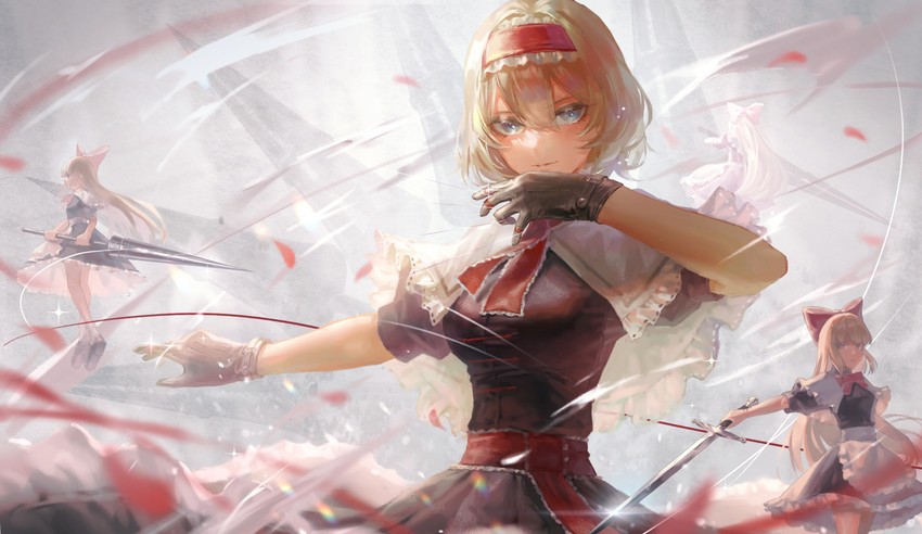 alice margatroid and shanghai doll (touhou) drawn by eit_(ikeuchi)