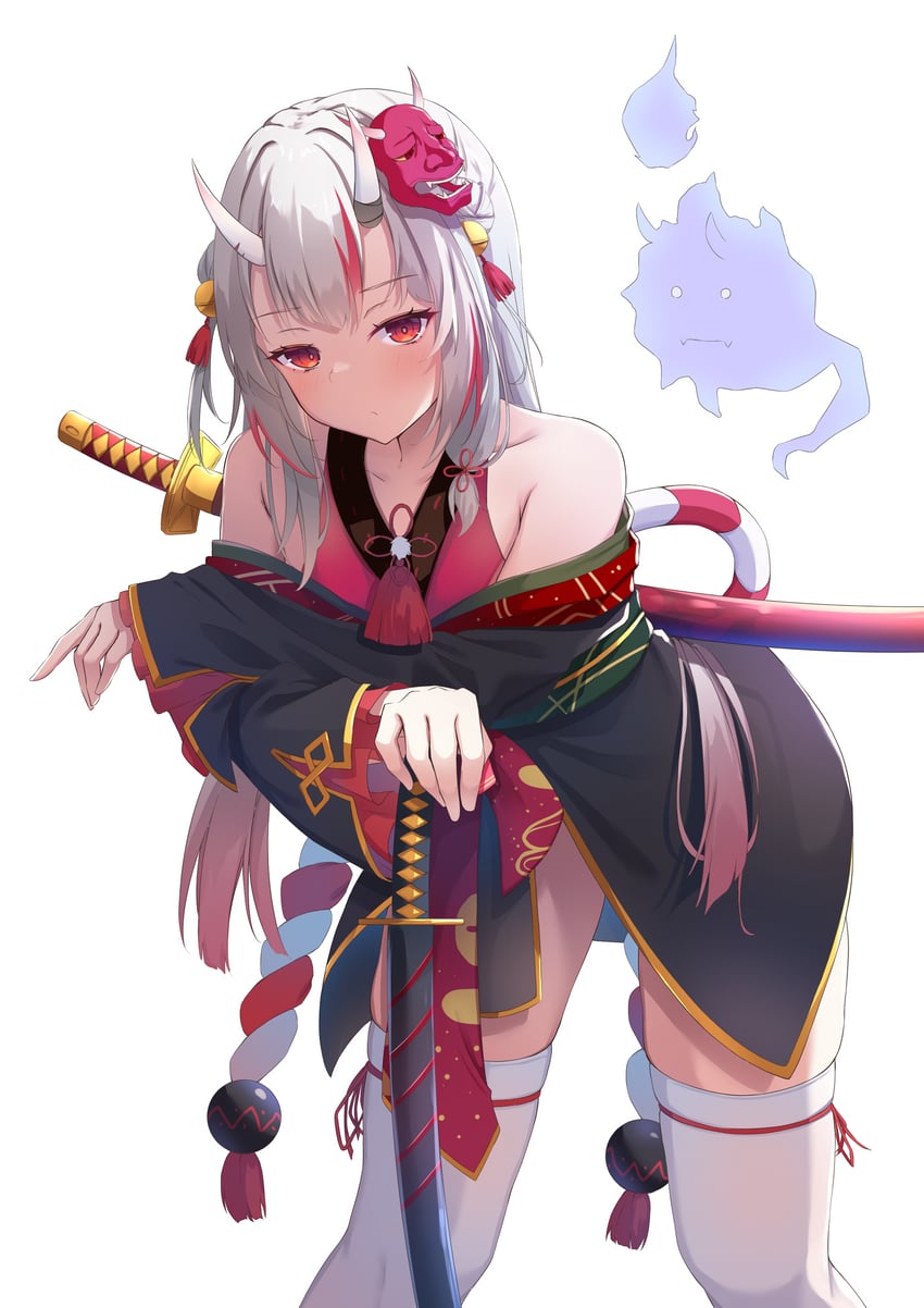 nakiri ayame, shiranui, and karma (hololive) drawn by oimo_imoya