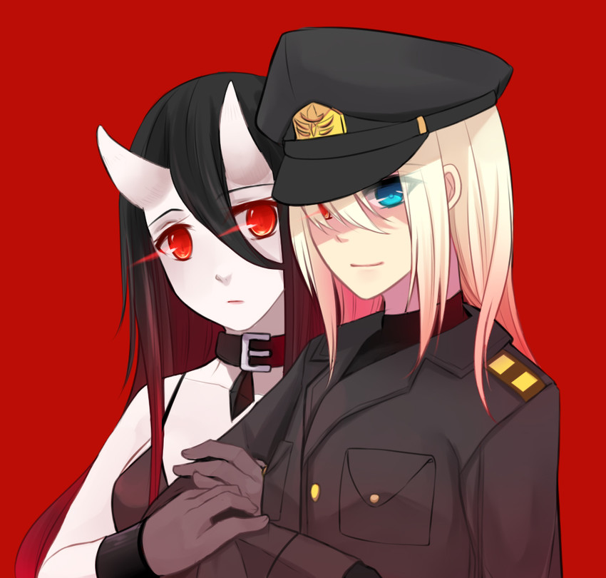 female admiral and battleship princess (kantai collection) drawn by hinagi_(fox_priest)
