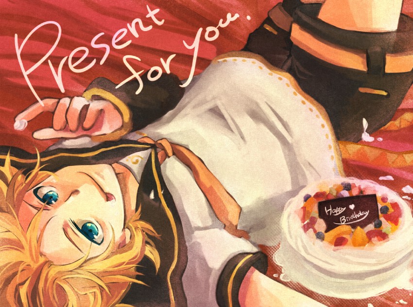 kagamine len (vocaloid) drawn by mukkun