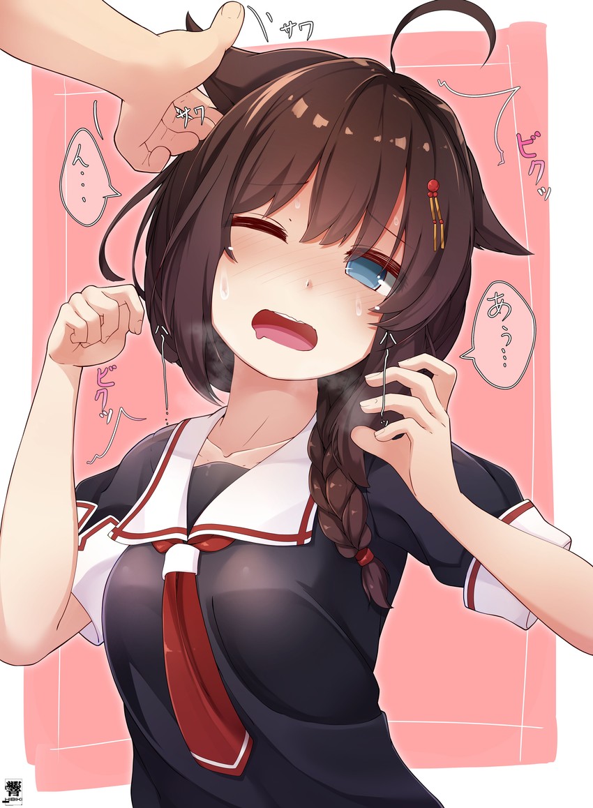 shigure and shigure kai ni (kantai collection) drawn by hibiki_(zerocodo)