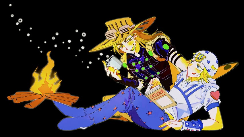 johnny joestar and gyro zeppeli (jojo no kimyou na bouken and 1 more) drawn by 1_22sssam