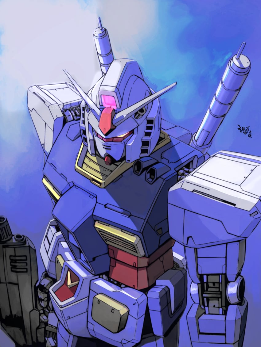 rx-78-2 gundam (original and 2 more) drawn by moroboshi_danshaku