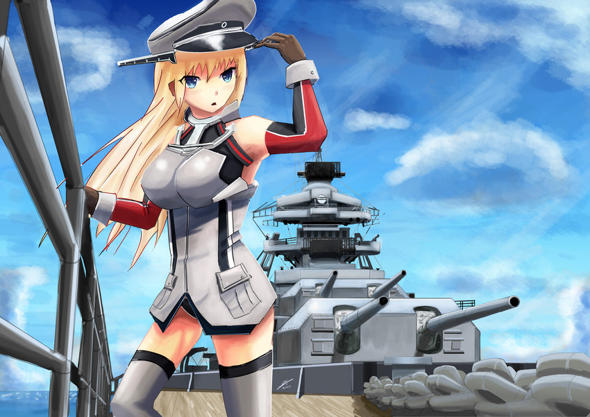 bismarck (kantai collection) drawn by alex_v_hoh
