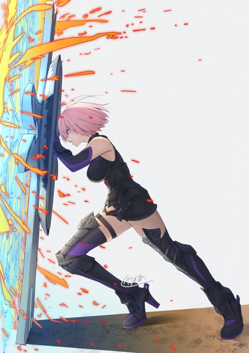 mash kyrielight (fate and 1 more) drawn by kamo_ashi